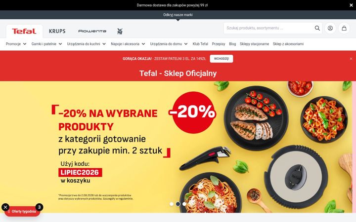 Screenshot of tefal.pl