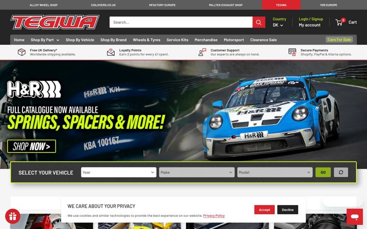 Screenshot of tegiwa.com