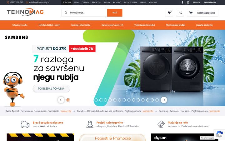 Screenshot of tehno-mag.hr