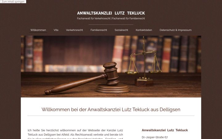 Ekraanipilt saidist tekluck.de