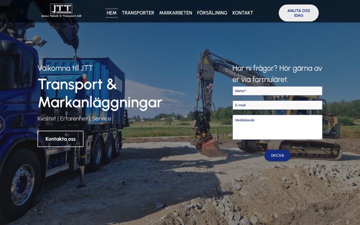 Screenshot von teknikotransport.se