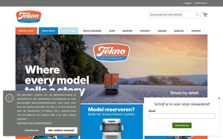 Screenshot of tekno.nl