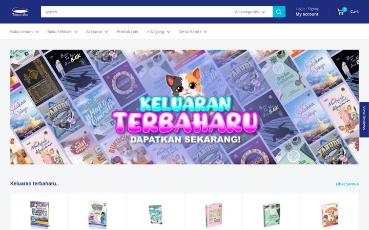 Screenshot of telagabiru.com.my