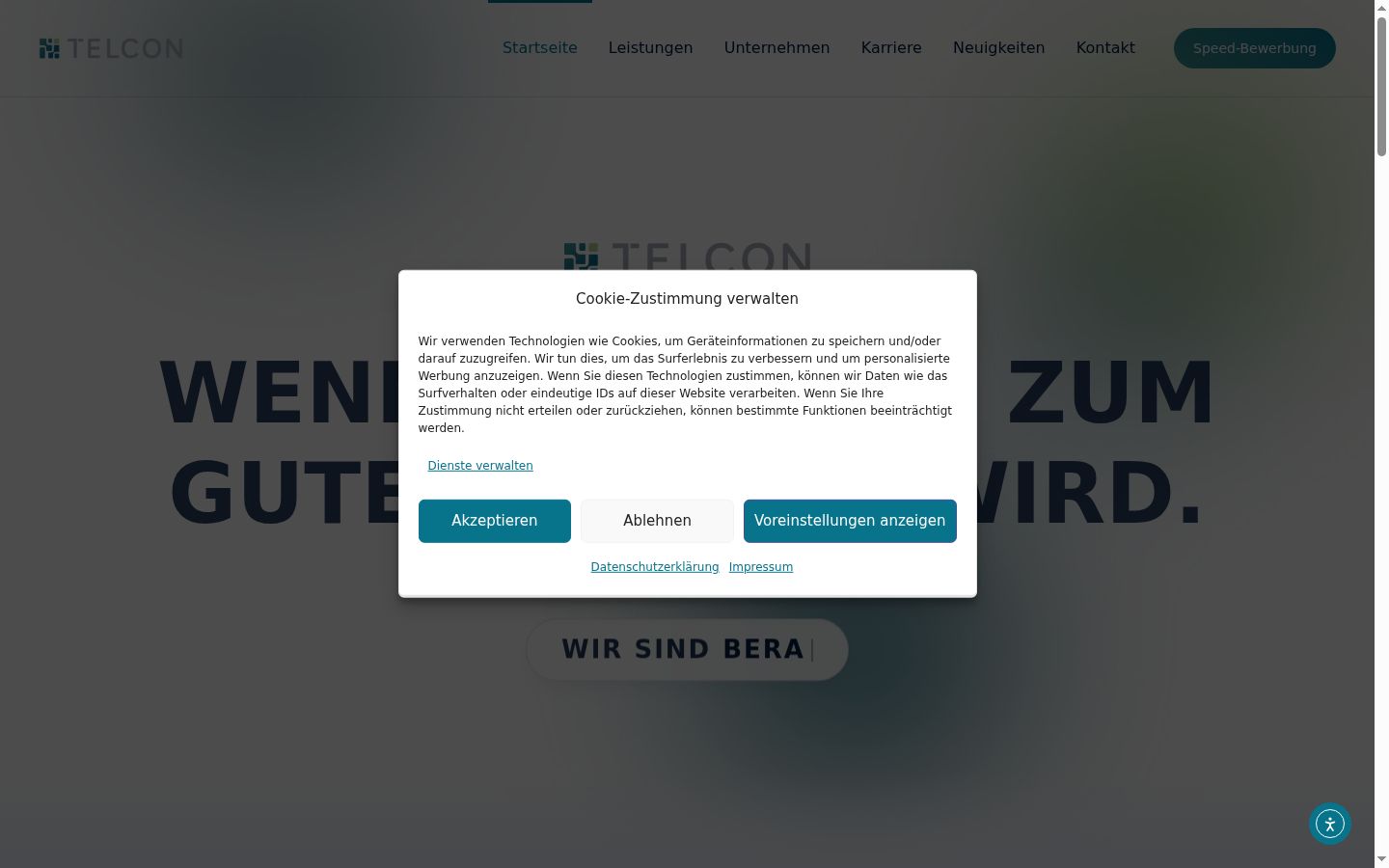 Zrzut ekranu banera zgody wyświetlanego przed jakąkolwiek interakcją