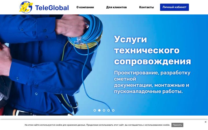 Screenshot of tele-global.com