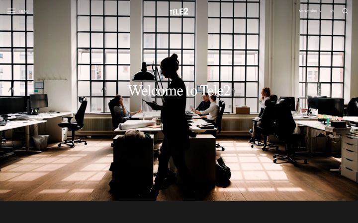 Screenshot of tele2.com