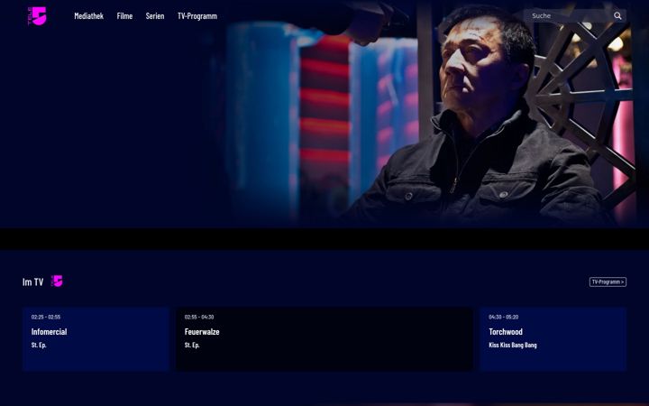 Screenshot of tele5.de