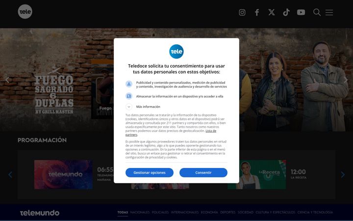 Screenshot of teledoce.com