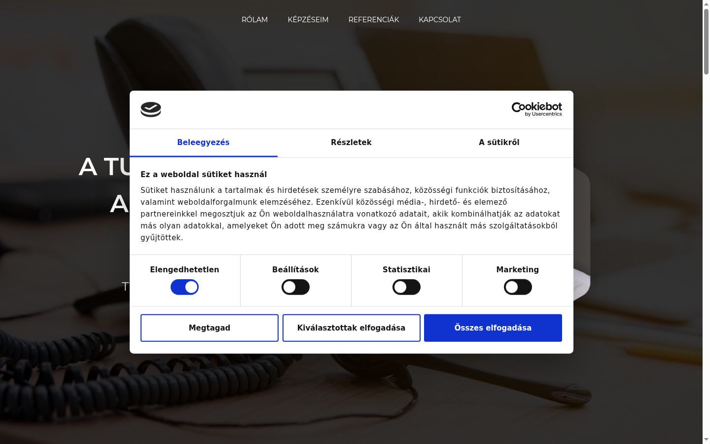 Captura de ecrã do banner de consentimento apresentado antes de qualquer interação