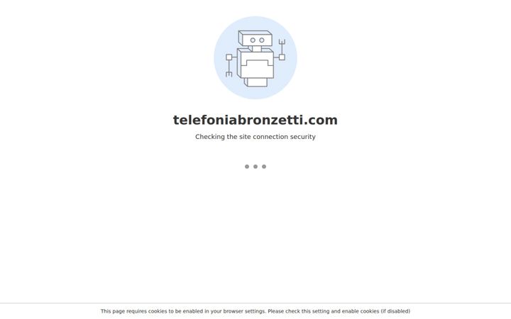 Skärmbild av telefoniabronzetti.com