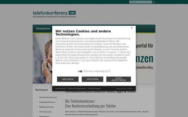 Screenshot of telefonkonferenz.info