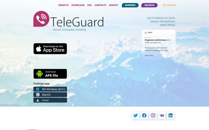 Screenshot of teleguard.com