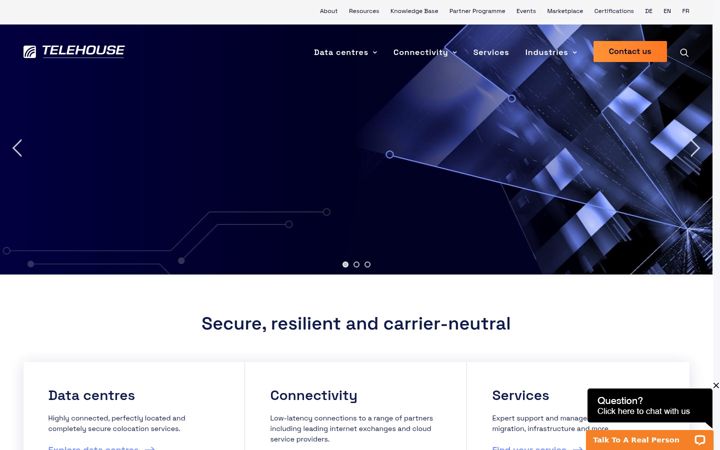 Screenshot of telehouse.net