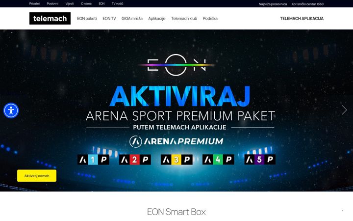 Screenshot of telemach.ba