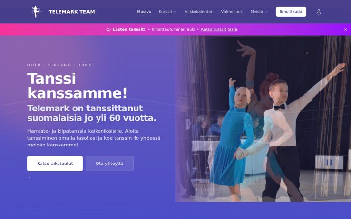 Screenshot of telemarkteam.fi