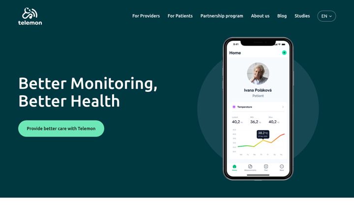 Screenshot of telemon.care