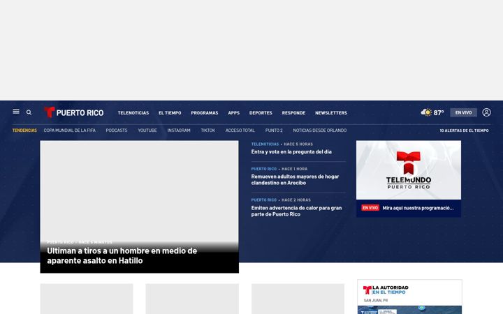 Screenshot of telemundopr.com