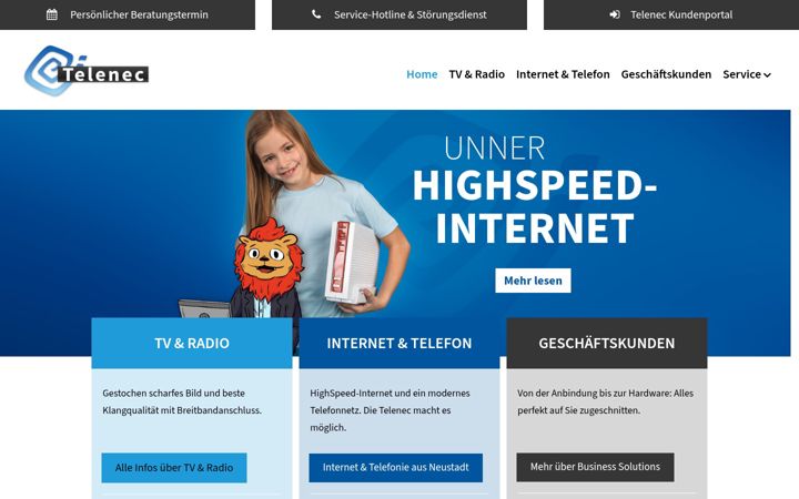 Ekrānuzņēmums no telenec.de