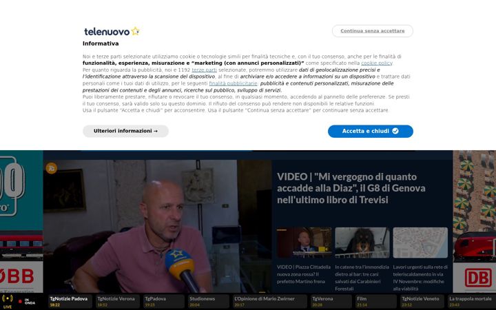 Screenshot of telenuovo.it