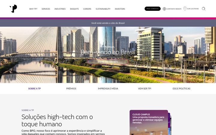 Screenshot of teleperformance.com.br