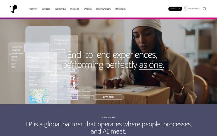 Screenshot of teleperformance.com