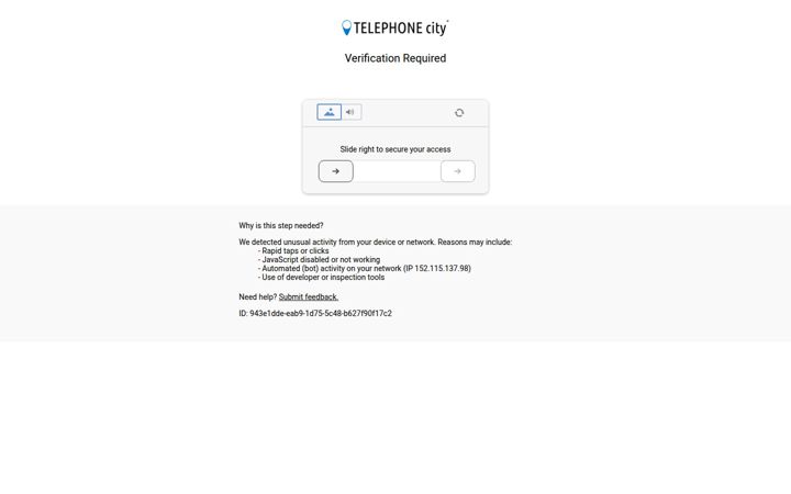 Screenshot of telephone.city