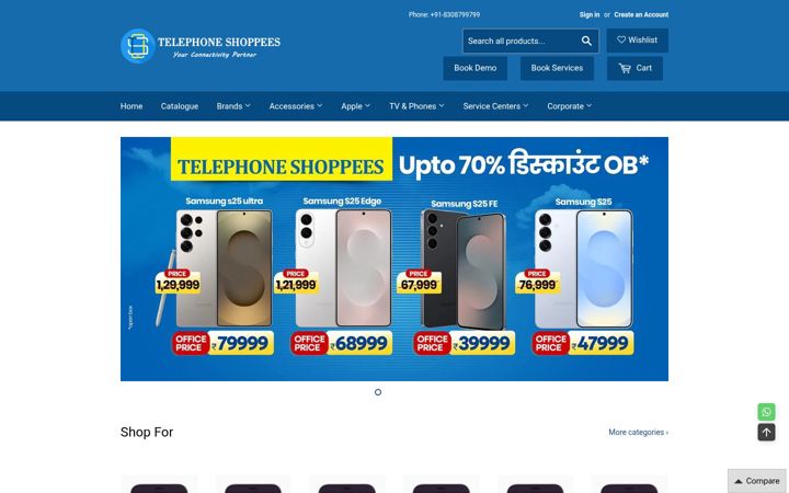 Screenshot of telephoneshoppees.com