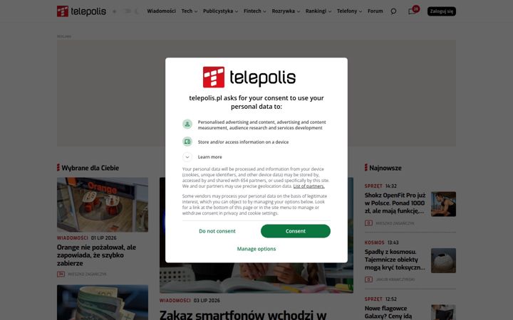 Skærmbillede af telepolis.pl