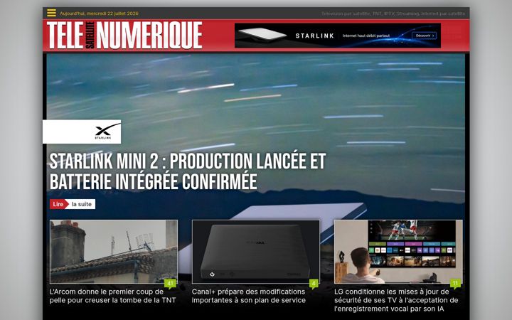 Screenshot of telesatellite.com