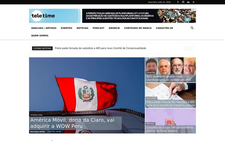 Screenshot of teletime.com.br