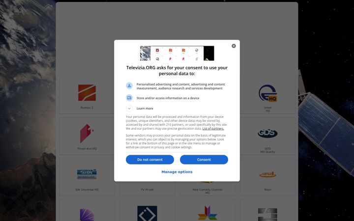 Screenshot of televizia.org
