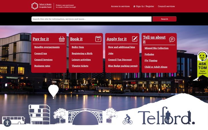 Képernyőkép: telford.gov.uk