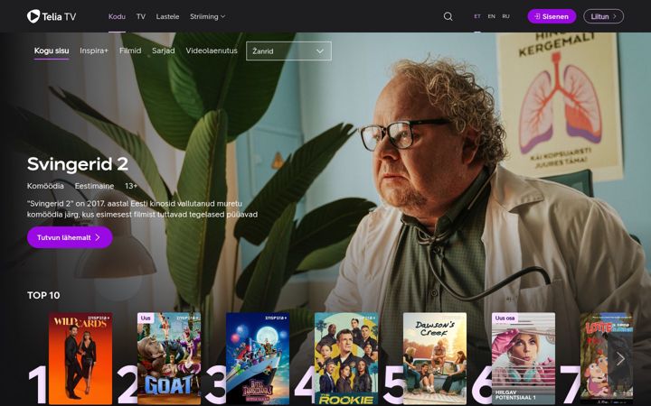 Screenshot of teliatv.ee