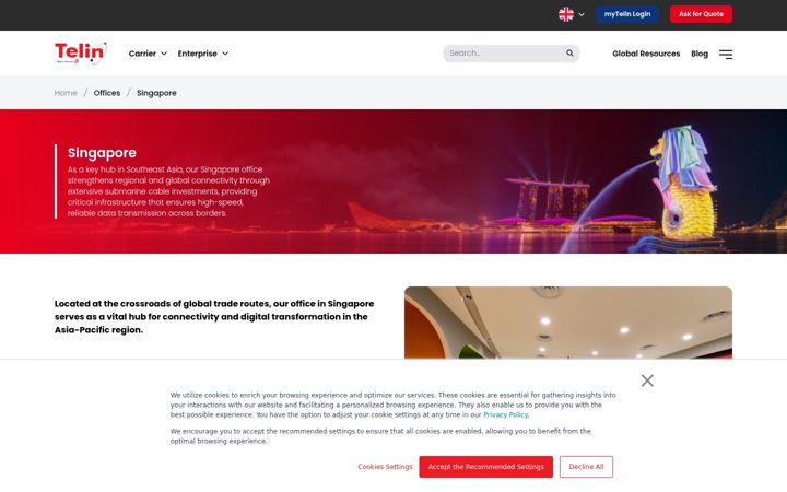 Screenshot of telin.sg