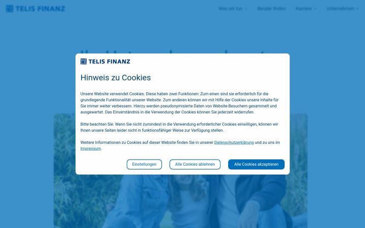 Snímek obrazovky telis-finanz.de
