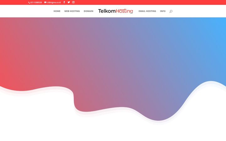 Skärmbild av telkomhosting.com