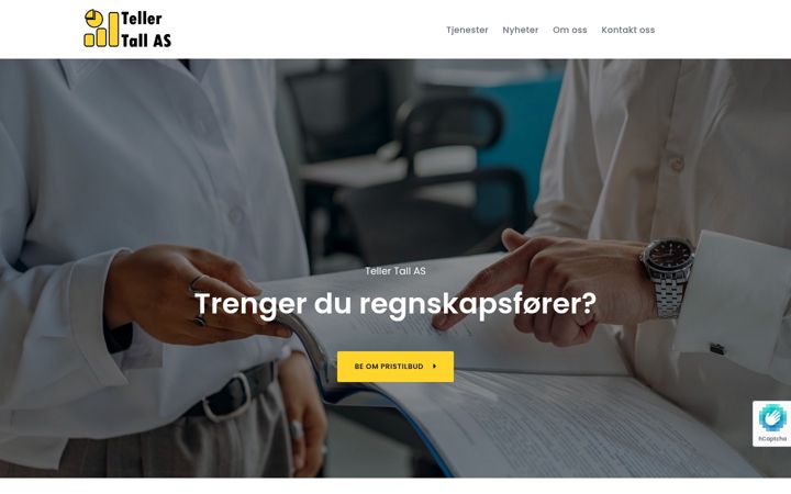 Screenshot of tellertall.no