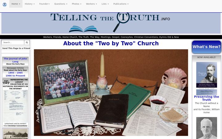 Screenshot of tellingthetruth.info