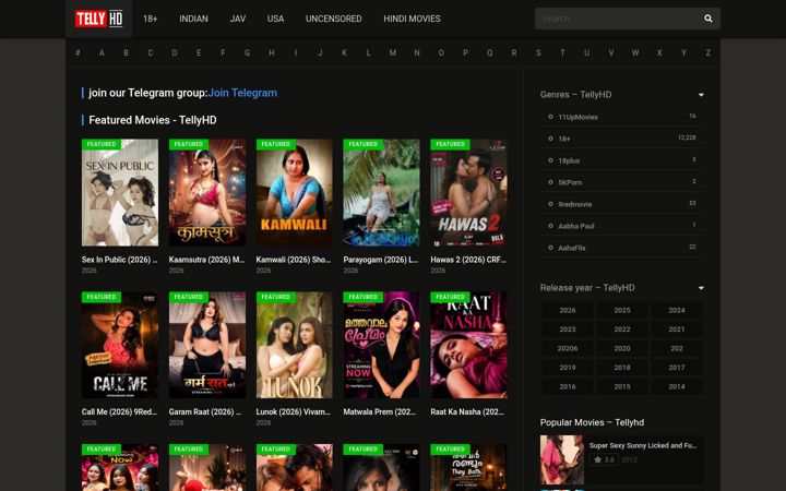 Screenshot of tellyhd.ltd