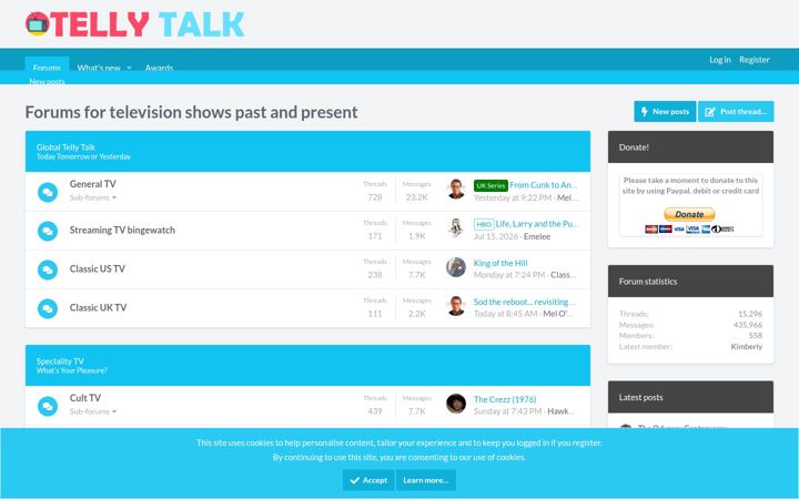 Screenshot of tellytalk.net