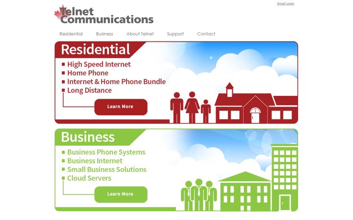 Screenshot of telnetcommunications.com