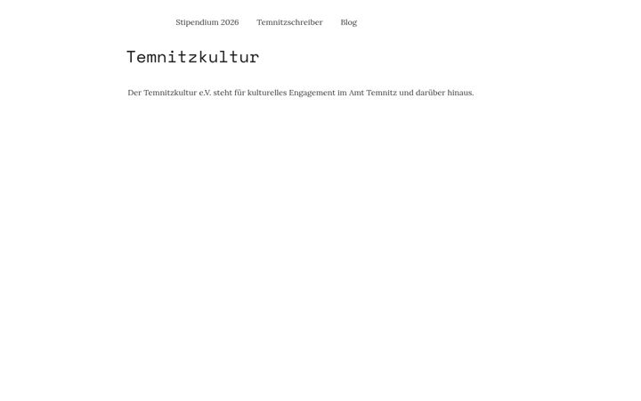 Screenshot von temnitzkultur.de