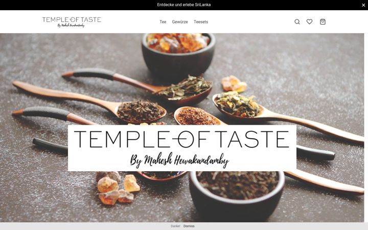 Screenshot di temple-of-taste.de