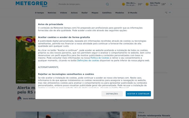 Screenshot von tempo.com