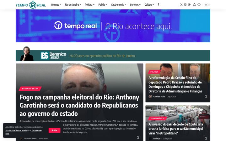 Screenshot of temporealrj.com