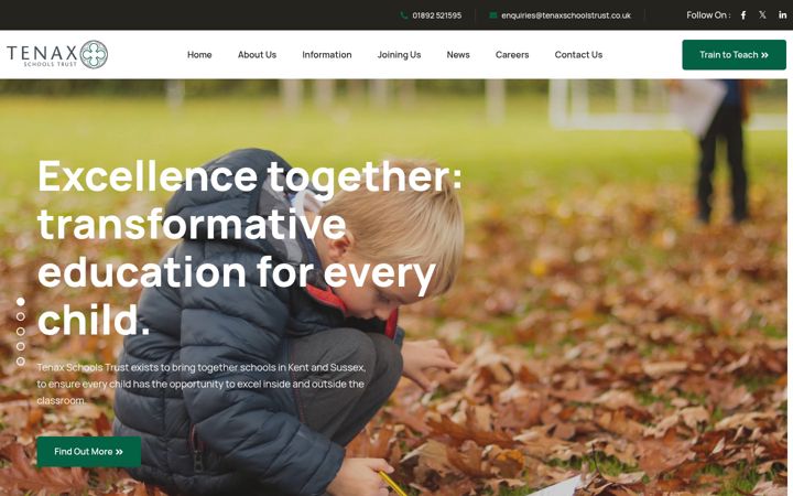 Zrzut ekranu tenaxschoolstrust.co.uk