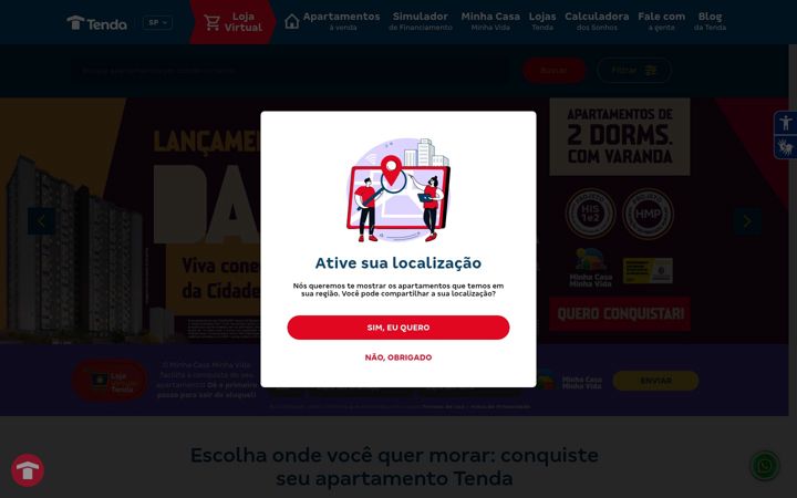Screenshot of tenda.com