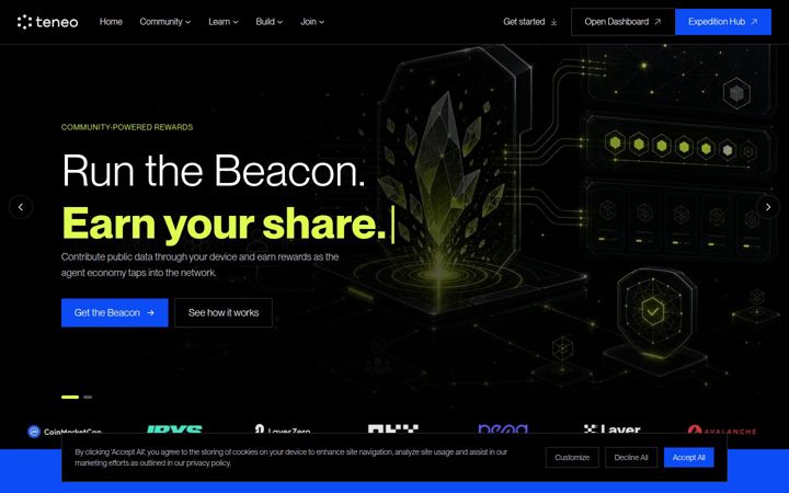 Screenshot of teneo.pro