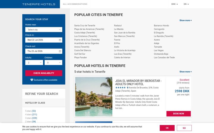 Screenshot of tenerifehotel.net