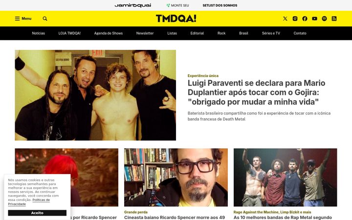 Ekrānuzņēmums no tenhomaisdiscosqueamigos.com